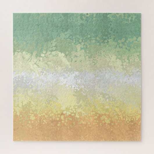 Trippy Boho Groovy Abstrakt Genderflor Pride Flag Puzzle (Vertikal)