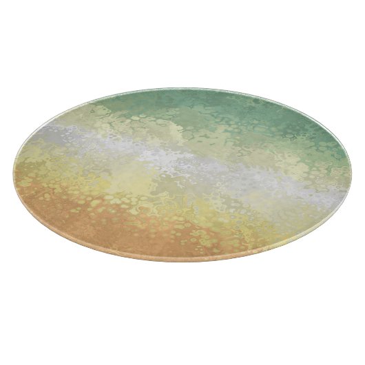Trippy Boho Groovy Abstrakt Genderflor Pride Flag Schneidebrett (Ecke)