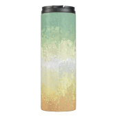 Trippy Boho Groovy Abstrakt Genderflor Pride Flag Thermosbecher (Rückseite)