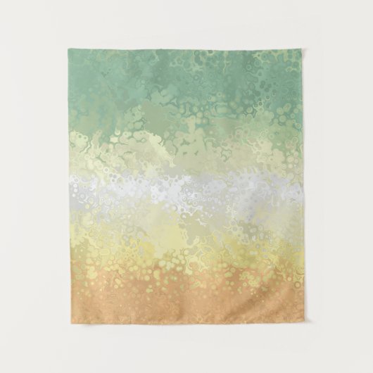 Trippy Boho Groovy Abstrakt Genderflor Pride Flag Wandteppich (Vorderseite)