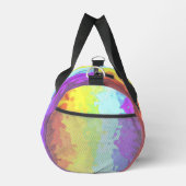 Trippy Boho Groovy Abstrakt Neurogender Pride Flag Duffle Bag (Rechts)