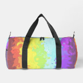 Trippy Boho Groovy Abstrakt Neurogender Pride Flag Duffle Bag (Rückseite)