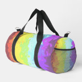 Trippy Boho Groovy Abstrakt Neurogender Pride Flag Duffle Bag (Rechte Ecke)