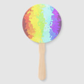 Trippy Boho Groovy Abstrakt Neurogender Pride Flag Fächer (Rückseite)