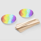 Trippy Boho Groovy Abstrakt Neurogender Pride Flag Fächer (Non-assembled)