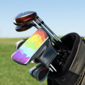 Trippy Boho Groovy Abstrakt Neurogender Pride Flag Golf Headcover (In Situ)