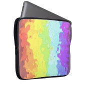 Trippy Boho Groovy Abstrakt Neurogender Pride Flag Laptopschutzhülle (Vorne Rechts)