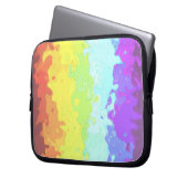 Trippy Boho Groovy Abstrakt Neurogender Pride Flag Laptopschutzhülle (Vorderseite Links)