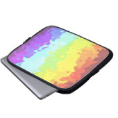 Trippy Boho Groovy Abstrakt Neurogender Pride Flag Laptopschutzhülle (Vorne Knopf)