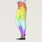 Trippy Boho Groovy Abstrakt Neurogender Pride Flag Leggings (Links)