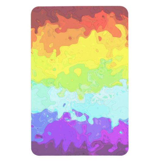 Trippy Boho Groovy Abstrakt Neurogender Pride Flag Magnet (Vertikal)