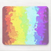 Trippy Boho Groovy Abstrakt Neurogender Pride Flag Mousepad (Vorne)