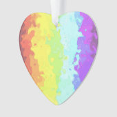Trippy Boho Groovy Abstrakt Neurogender Pride Flag Ornament (Vorderseite)