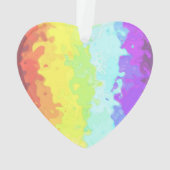 Trippy Boho Groovy Abstrakt Neurogender Pride Flag Ornament (Rückseite)