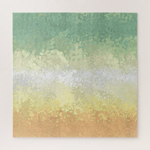 Trippy Boho Groovy Abstrakte Genderflor-Pride-Flag Puzzle