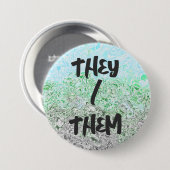 Trippy Boho Groovy Grungy Autoromantic Prilag Button (Vorne & Hinten)