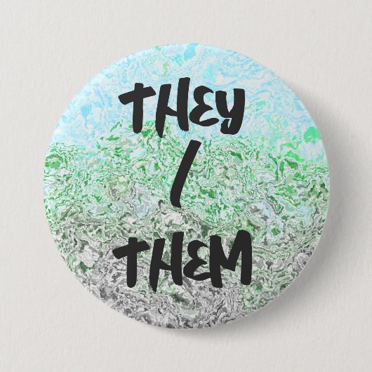 Trippy Boho Groovy Grungy Autoromantic Prilag Button (Vorderseite)