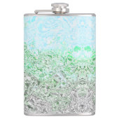 Trippy Boho Groovy Grungy Autoromantic Prilag Flachmann (Vorderseite)