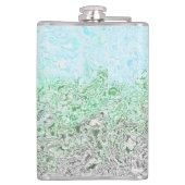 Trippy Boho Groovy Grungy Autoromantic Prilag Flachmann (Rückseite)