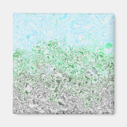 Trippy Boho Groovy Grungy Autoromantic Prilag Magnet (Vorne)