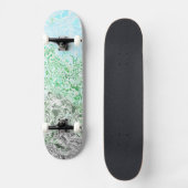 Trippy Boho Groovy Grungy Autoromantic Prilag Skateboard (Vorderseite)