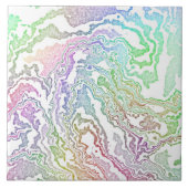 Trippy Boho Marble Abstrakt Fliese (Vorderseite)