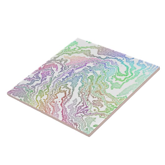 Trippy Boho Marble Abstrakt Fliese (Seite)