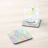 Trippy Boho Marble Abstrakt Getränkeuntersetzer (Rechte Seite)