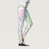 Trippy Boho Marble Abstrakt Leggings (Rechts)