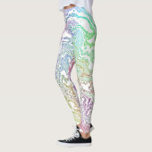 Trippy Boho Marble Abstrakt Leggings (Links)