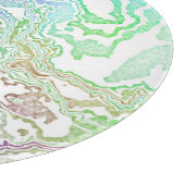 Trippy Boho Marble Abstrakt Schneidebrett (Ecke)