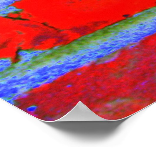 Trippy Bricks Poster (Ecke)