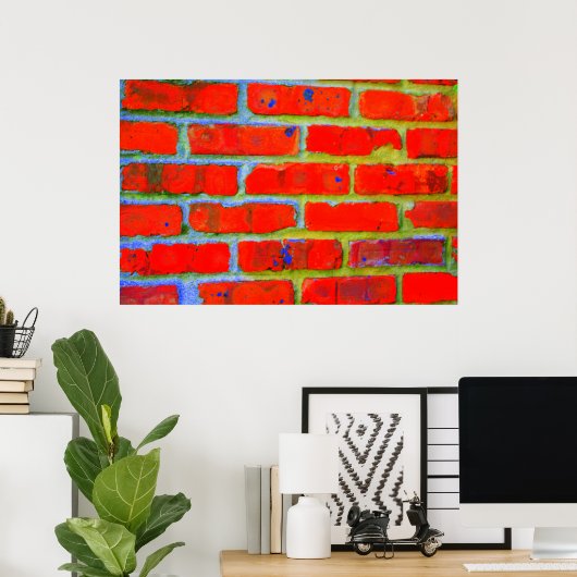 Trippy Bricks Poster (Heimbüro)