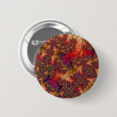 Trippy-Bright-Dazzing-Verzweigung Abstraktes Frakt Button (Vorne & Hinten)