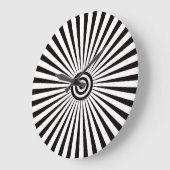 Trippy Bullseye Große Wanduhr (Winkel)
