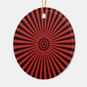 Trippy Bullseye Keramik Ornament (Links)