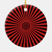 Trippy Bullseye Keramik Ornament (Hinten)