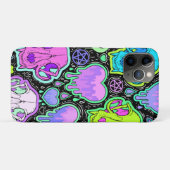 Trippy Cat Skulls Case-Mate iPhone Hülle (Rückseite (Horizontal))