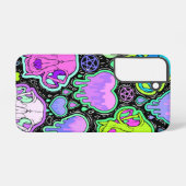 Trippy Cat Skulls Samsung Galaxy Hülle (Rückseite (Horizontal))