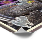 Trippy Cats Poster (Ecke)