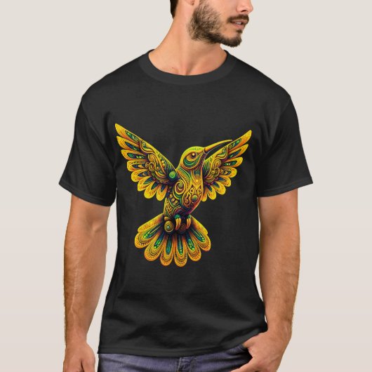 Trippy colibri T-Shirt (Vorderseite)