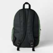 Trippy Colorful Bloc Bedruckter Rucksack (Rückseite)