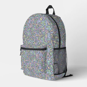 Trippy Colorful Bloc Bedruckter Rucksack