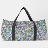 Trippy Colorful Bloc Duffle Bag (Vorderseite)