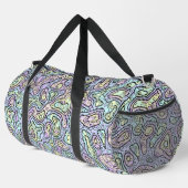 Trippy Colorful Bloc Duffle Bag (Rechte Ecke)