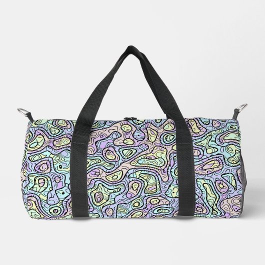 Trippy Colorful Bloc Duffle Bag (Vorderseite)
