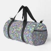 Trippy Colorful Bloc Duffle Bag (Rechte Ecke)
