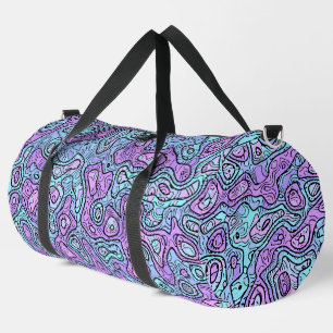 Trippy Colorful Bloc Duffle Bag