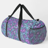 Trippy Colorful Bloc Duffle Bag (Rechte Ecke)
