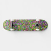 Trippy Colorful Bloc Skateboard (Horizontal)